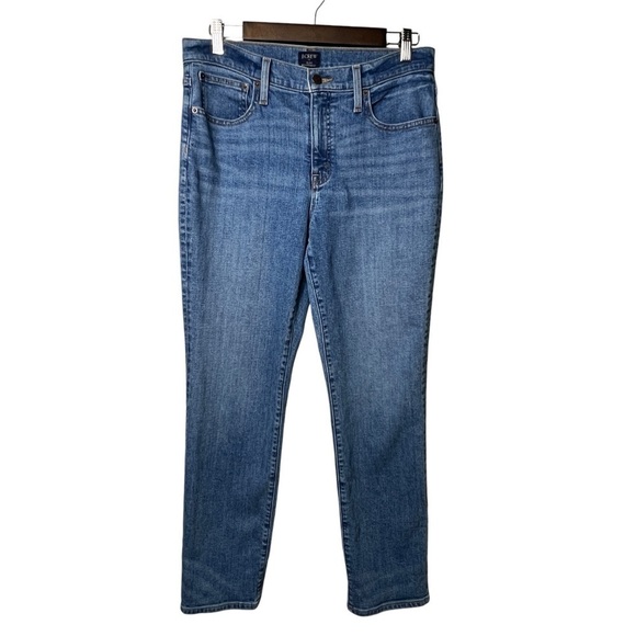 J.Crew Slim Boyfriend Denim Jeans Women's Size 28 Medium Wash - Picture 1 of 9